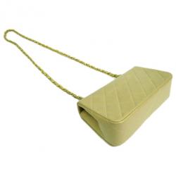 مملوكة مسبقًا Chanel Beige Lambskin Single Flap Shoulder Bag