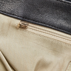 Pre Owned Chanel Black Leather Maxi Chain Around Flap Shoulder Bag