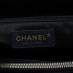 Pre Owned حقيبة يد شانيل غراند شوبينغ جلد كافيار مبطنة سوداء