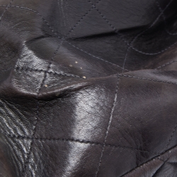 Pre Owned Chanel Black Quilted Leather Double Sided Flap Bag