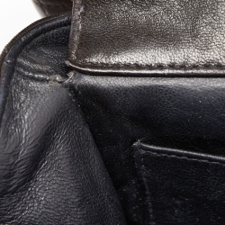 Pre Owned Chanel Black Quilted Leather Double Sided Flap Bag