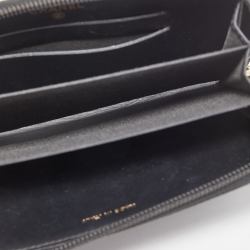 Chanel Black Caviar Quilted Leather CC Timeless Zip Wallet