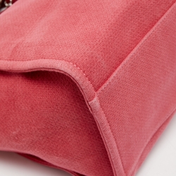 Chanel Pink Canvas and Leather Large Deauville Shopper Tote