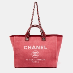medium chanel deauville tote large
