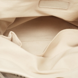 Pre Owned Chanel Cream Perforated Leather Up In The Air Tote