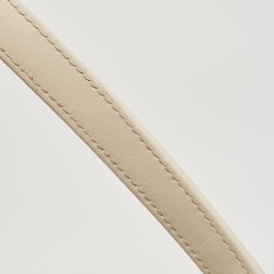 Pre Owned Chanel Cream Perforated Leather Up In The Air Tote