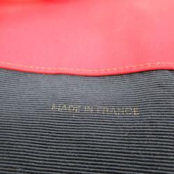 Pre Owned حقيبة يد شانيل كانفاس أحمر للتسوق