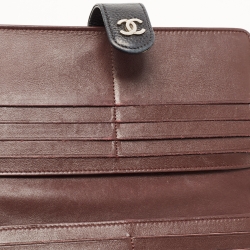 Chanel Black Quilted Caviar Leather CC Continental Zip Wallet