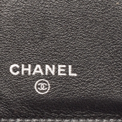 Chanel Black Caviar Leather CC Flap French Wallet