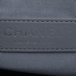 Pre Owned Chanel Black Caviar Leather Jumbo French Riviera Classic Flap Bag