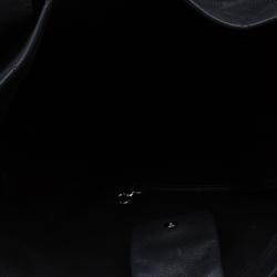 Pre Owned حقيبة يد شانيل CC كبيرة جلد كافيار سوداء