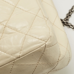 Chanel Ivory Aged Quilted Leather Reissue 2.55 Classic 227 Flap Bag