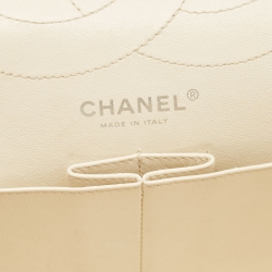 Chanel Ivory Aged Quilted Leather Reissue 2.55 Classic 227 Flap Bag