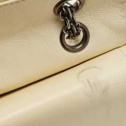 Chanel Ivory Aged Quilted Leather Reissue 2.55 Classic 227 Flap Bag