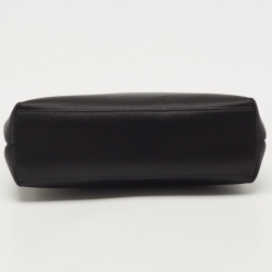 Pre Owned Chanel Black Satin CC Shoulder Bag