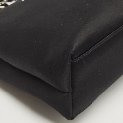 Pre Owned Chanel Black Satin CC Shoulder Bag