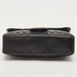 Pre Owned Chanel Black Quilted Leather Medium Westminster Pearl Single Flap Bag