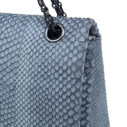 Pre Owned Chanel White Python 2.55 Reissue 226 Flap Bag