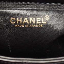 Pre Owned Chanel Black Patent Leather Medallion Tote Bag