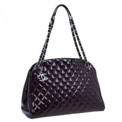 Pre Owned حقيبة شانيل بلام جلد لامع كبيرة مادموزيل