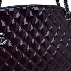 Pre Owned حقيبة شانيل بلام جلد لامع كبيرة مادموزيل