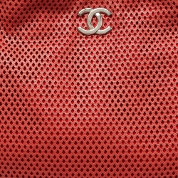 Chanel Red Perforated Leather Up in the Air Shoulder Bag