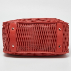 Chanel Red Perforated Leather Up in the Air Shoulder Bag