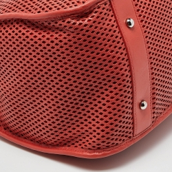 Chanel Red Perforated Leather Up in the Air Shoulder Bag