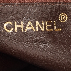 Pre Owned Chanel Brown Quilted Leather CC Pocket Tassel Camera Bag