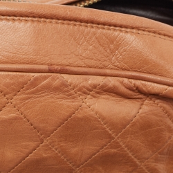Pre Owned Chanel Brown Quilted Leather CC Pocket Tassel Camera Bag