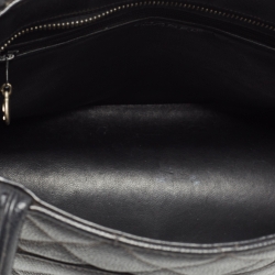 Pre Owned Chanel Black Caviar Leather Medallion Tote Bag