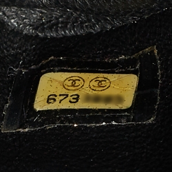 Pre Owned Chanel Black Caviar Leather Medallion Tote Bag