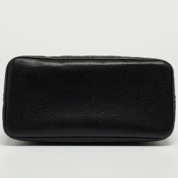 Pre Owned Chanel Black Caviar Leather Medallion Tote Bag