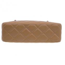 Pre Owned حقيبة شانيل جلد مبطن كلاسيكية