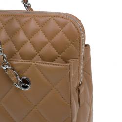 Pre Owned حقيبة شانيل جلد مبطن كلاسيكية