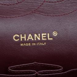 Pre Owned حقيبة شانيل قلاب مزدوج كلاسيكية كبيرة جلد كافيار مبطنة سوداء