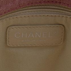 Pre Owned Chanel Pink Quilted Fabric Limited Edition XXL Reissue Travel Bag