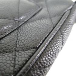 Pre Owned Chanel Black Caviar Pochette