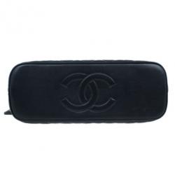 Pre Owned Chanel Black Quilted Lambskin Vintage Dome Bag