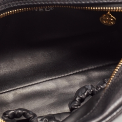 Pre Owned Chanel Black Caviar Leather CC Cosmetic Pouch