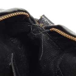 Pre Owned Chanel Black Chevron Caviar Leather CC Tassel Camera Bag