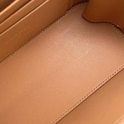 Pre Owned Chanel Beige Leather CC Vanity Case Shoulder Bag