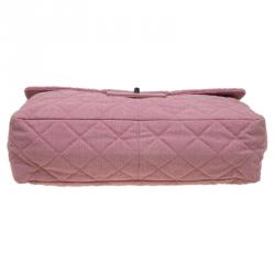 Pre Owned Chanel Pink Quilted Fabric Limited Edition XXL Reissue Travel Bag