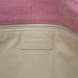 Pre Owned Chanel Pink Quilted Fabric Limited Edition XXL Reissue Travel Bag