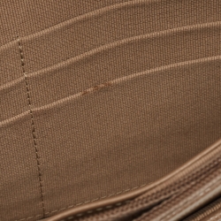 Pre Owned Chanel Beige Quilted Caviar Leather WOC Clutch Bag