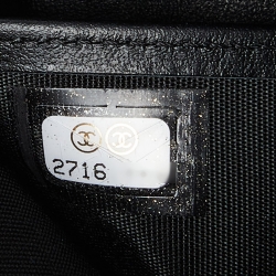 Chanel Black Quilted Caviar Leather Boy Wallet