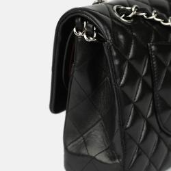 Pre Owned Chanel Black Caviar Leather Small Classic Flap Bag