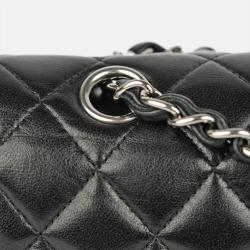Pre Owned Chanel Black Caviar Leather Small Classic Flap Bag