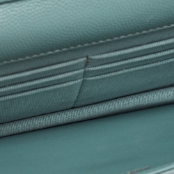 Chanel Mint Green Quilted Caviar Leather WOC Bag