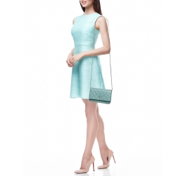Chanel Mint Green Quilted Caviar Leather WOC Bag